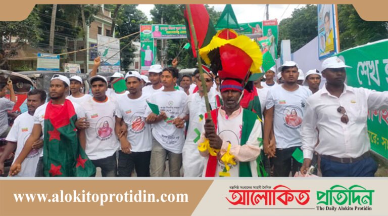 রংপুরে প্রধানমন্ত্রীর জনসভাস্থলে নেতাকর্মীদের ঢল