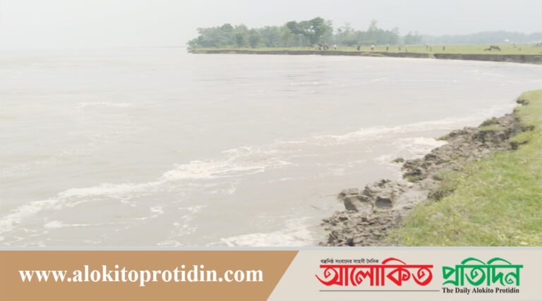 সারিয়াকান্দিতে যমুনায় হঠাৎ ভাঙন, আতঙ্কে মানুষ