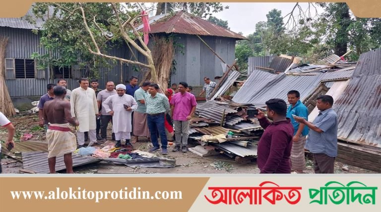 আলফাডাঙ্গায় ১মিনিটের টর্নেডোর তান্ডবে লন্ডভন্ড ৭টি গ্রাম