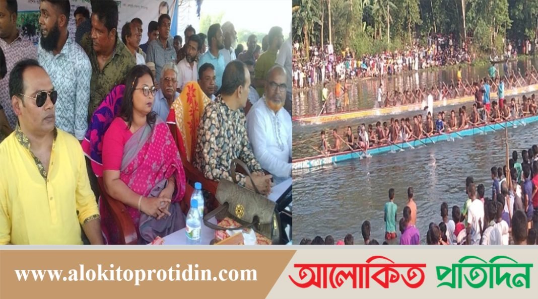 বেলকুচিতে ঐতিহ্যবাহী নৌকা বাইচ প্রতিযোগিতা অনুষ্ঠিত