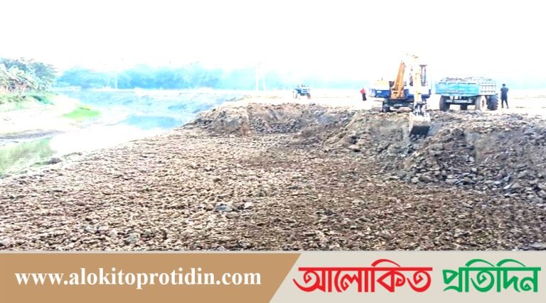 বারহাট্টায় নদীর তীরসহ ফসলি জমি কাটায় জরিমানা