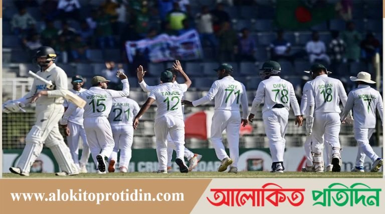 স্পিনারদের ঘূর্ণিতে জয়ের পথে বাংলাদেশ