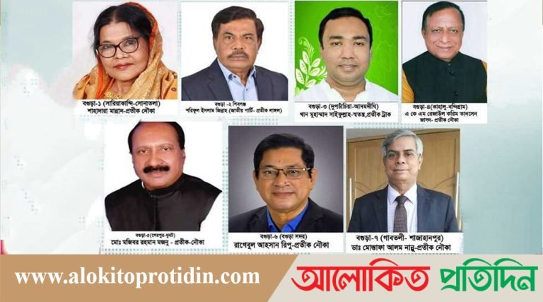 বগুড়ায় ৫টিতে নৌকা, ১টি লাঙ্গল ও ১টিতে ট্রাকের জয়