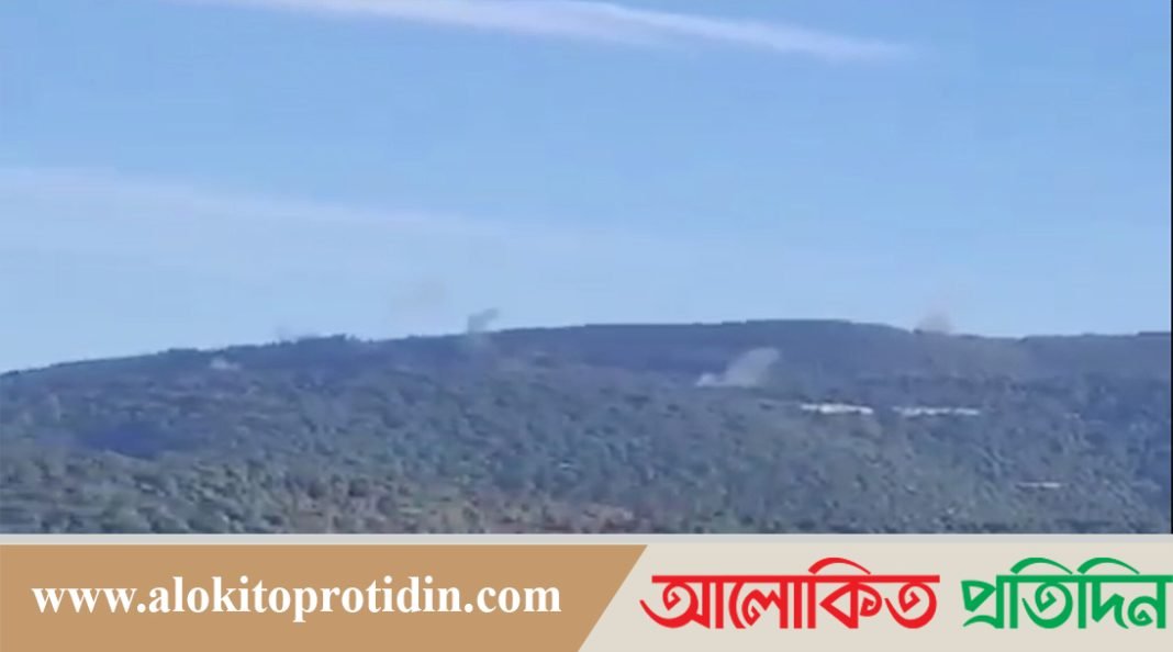 ইসরায়েলি একটি সেনা ঘাঁটিতে হিজবুল্লাহর হামলা