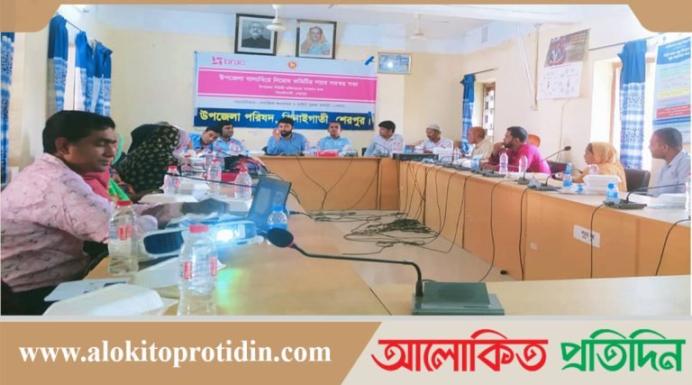 ঝিনাইগাতীতে বাল্যবিবাহ নিরোধে সমন্বয় সভা