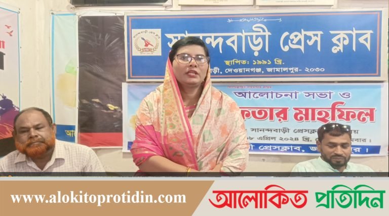 সানন্দবাড়ী প্রেসক্লাবে সাংবাদিকদের  সাথে চেয়ারম্যান প্রার্থীর মত বিনিময়