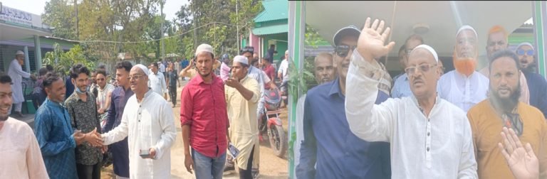 দেওয়ানগঞ্জে চেয়ারম্যান প্রার্থী আবুল কালাম আজাদের ব্যাপক গণসংযোগ 