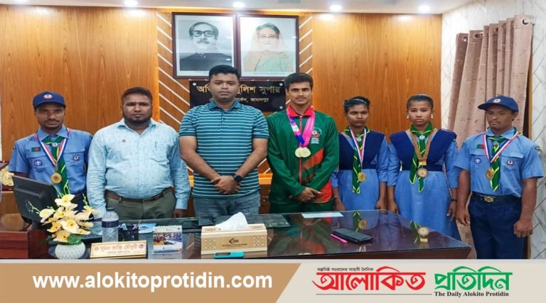 দেওয়ানগঞ্জে প্রতিবন্ধী ক্রীড়া শিক্ষার্থীদের অতিরিক্ত পুলিশ সুপারের সাথে সৌজন্য সাক্ষাৎ