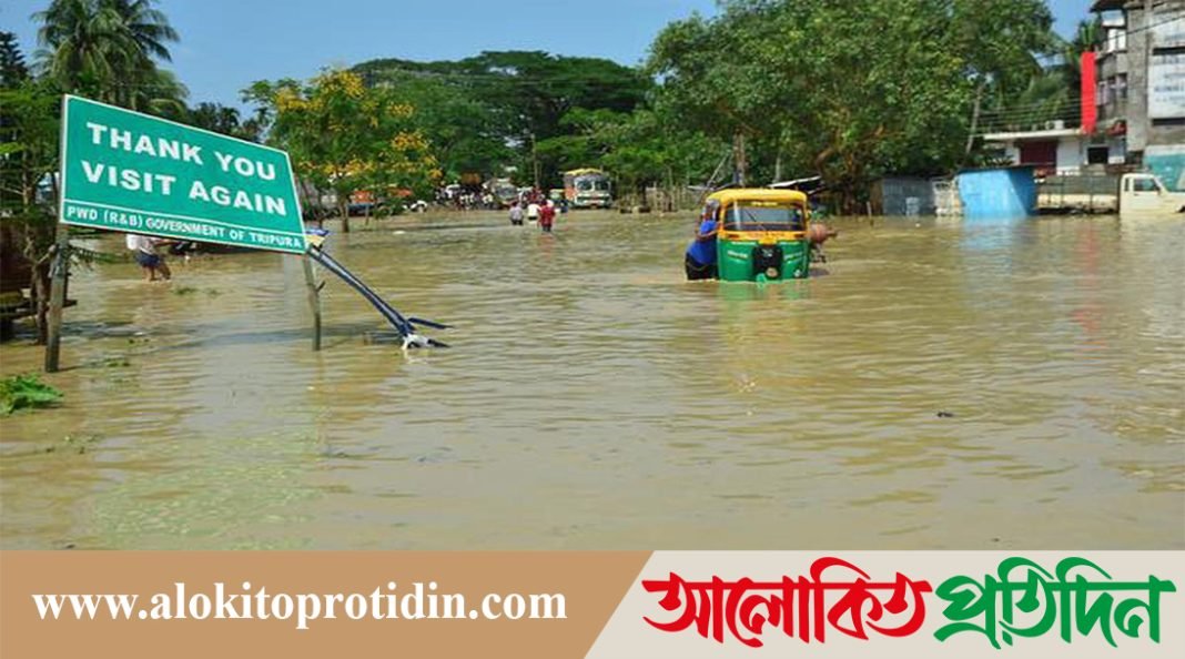 ত্রিপুরার বাঁধ খুলে দেওয়ায় বাংলাদেশে হু হু করে ঢুকছে পানি