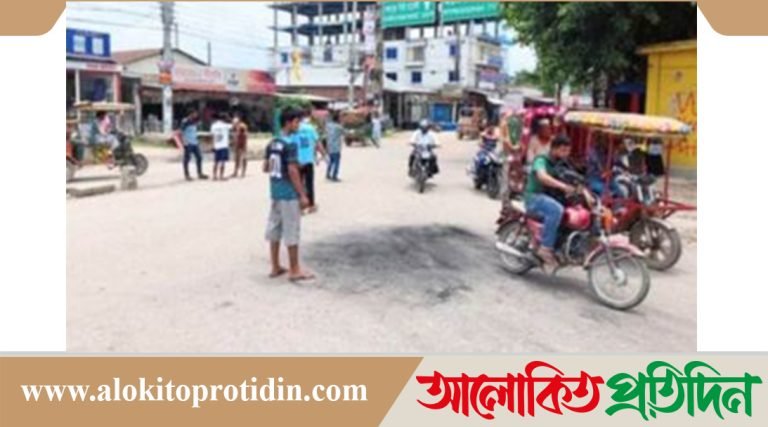 শেরপুরে আনসার সদস্যদের সাথে ট্রাফিকের ভূমিকায় শিক্ষার্থীরা