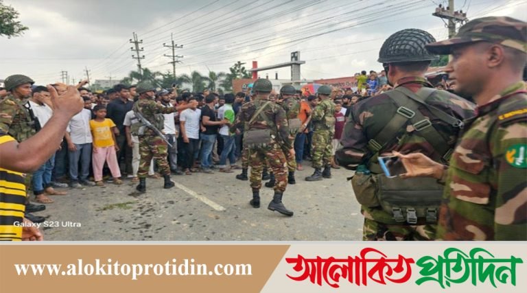 গাজীপুরে শ্রমিক বিক্ষোভ, দাবি আদায়ে মহাসড়ক অবরোধ 