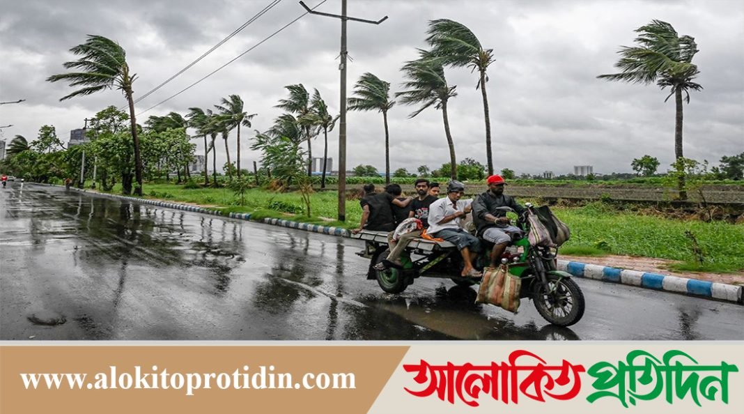 দেশের নয় অঞ্চলে সন্ধ্যার মধ্যে ৮০ কিলোমিটার বেগে ঝড় হতে পারে