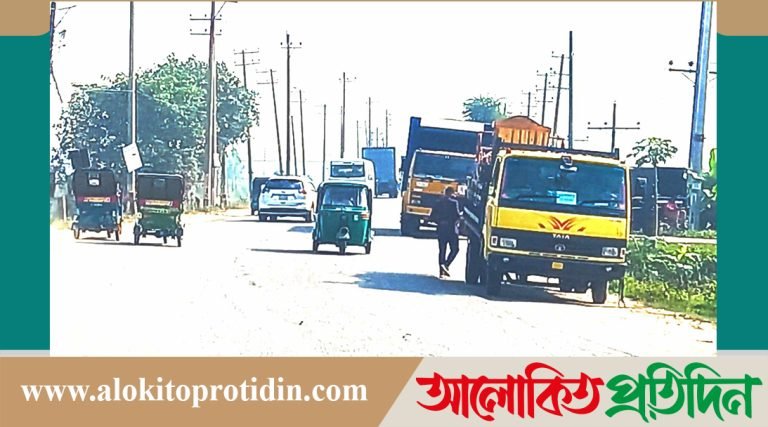 খাঁটিহাতা হাইওয়ে পুলিশের সামনে মহাসড়কে দাপিয়ে চলছে অটোরিক্সা