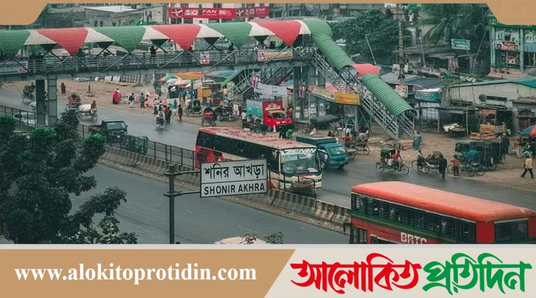 শনির আখড়ায় ৬ তলা ভবনের ছাদ থেকে পড়ে যুবক নিহত