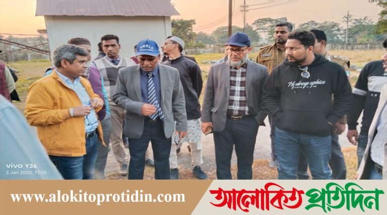 ছাতক রেলওয়ে কংক্রিট স্লিপার প্লান্ট পরিদর্শন করলেন- মহাপরিচালক 