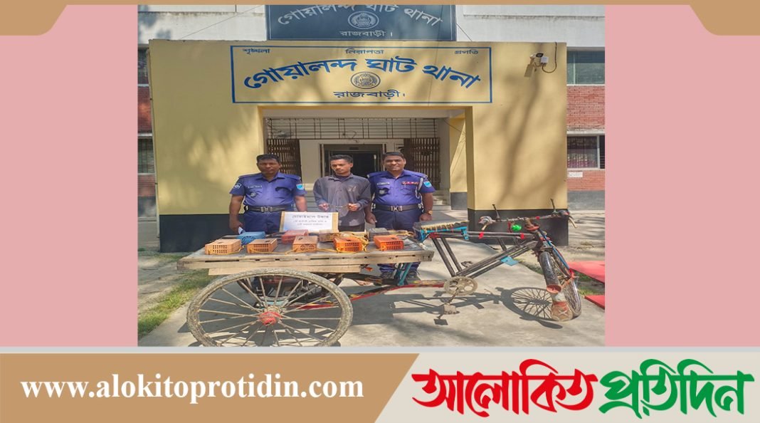গোয়ালন্দে ১টি ব্যাটারিচালিত ভ্যান ও চার্জার সহ আটক ১