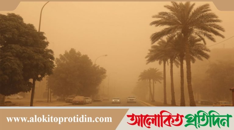 ইরাকে ধূলিঝড়ে ৩ হাজার ৭শ মানুষ হাসপাতালে