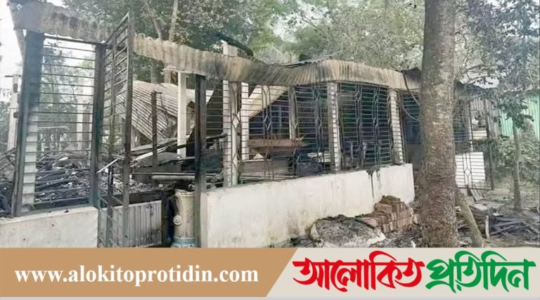 আনন্দ শোভাযাত্রার মোটিফ নির্মাণকারী শিল্পীর বাড়িতে আগুন!