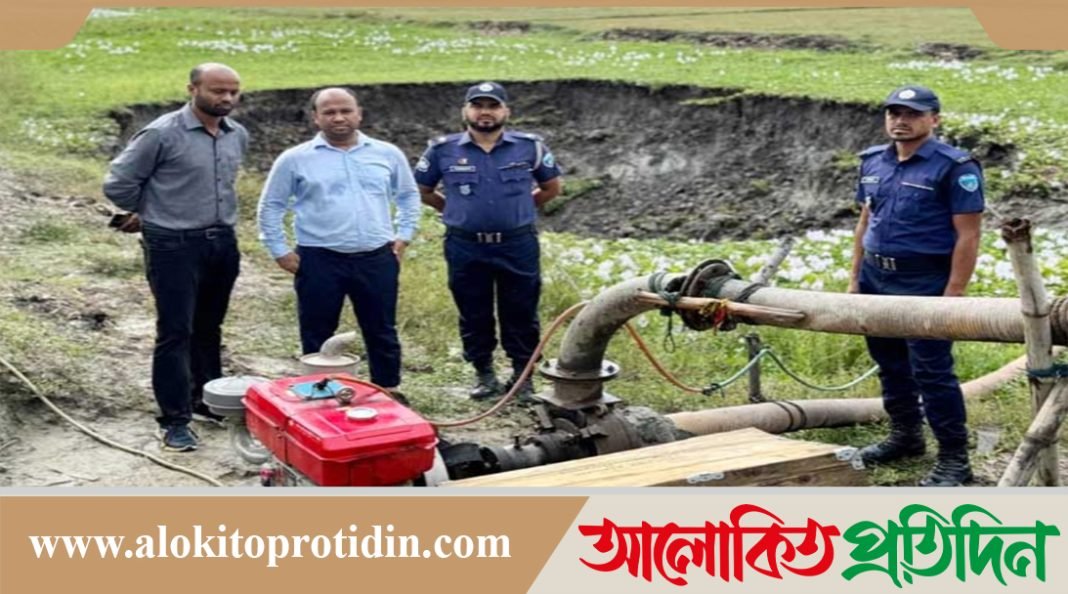 কৃষি জমি থেকে অবৈধভাবে মাটি উত্তোলন করায় লাখ টাকা জরিমানা 