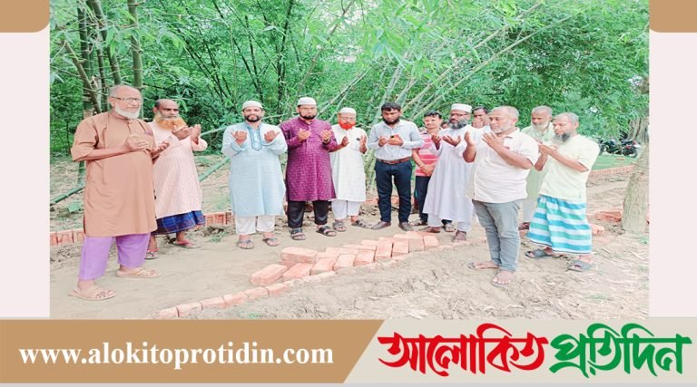 তারাগঞ্জে ঈদগাহ মাঠের  রাস্তার উন্নয়ন কাজের উদ্ভোধন