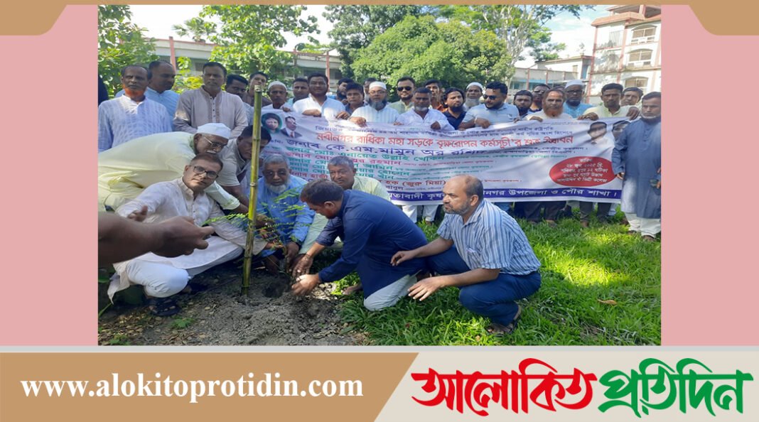 নবীনগর উপজেলা ও পৌর কৃষক দলের সন্মেলন প্রস্ততি সভা ও বৃক্ষ রোপণ কর্মসূচীর উদ্ভোধন 