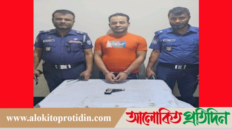 ফেনীতে অবৈধ  পিস্তল সহ জাহাপুরের রোমান গ্রেফতার 