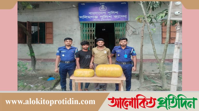 নবীনগরে ১৮ কেজি গাঁজাসহ দুই মাদক ব্যবসায়ী গ্রেফতার 