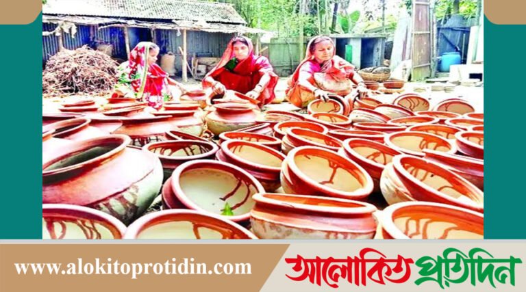 নবীনগরে বিলুপ্তির পথে ঐতিহ্যবাহী মৃৎশিল্প