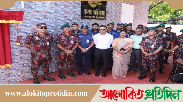 শ্যামনগর সীমান্তে হাজারো মানুষের সুপিয় পানির ব্যবস্থা করলেন বিজিবি 