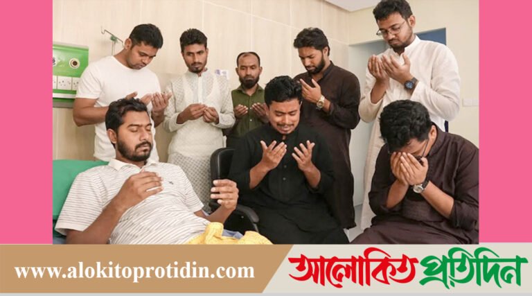 নুরকে দেখতে হাসপাতালে ডাকসুর নবনির্বাচিত ভিপি-জিএস