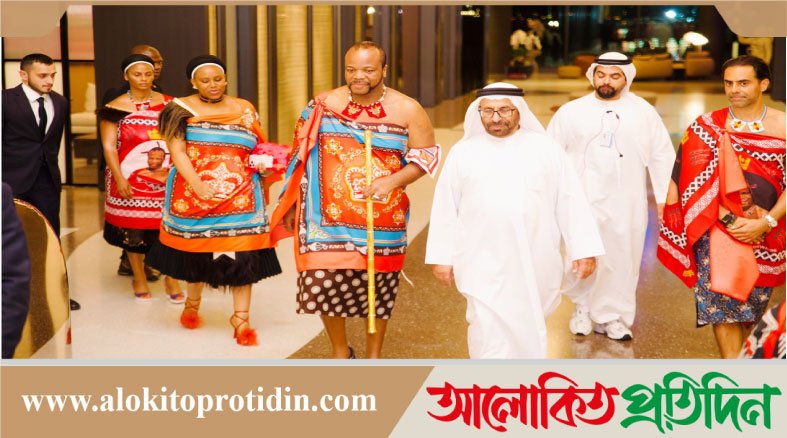১৫ স্ত্রী আর ১০০ ভৃত্য নিয়ে আমিরাতে এসওয়াতিনির রাজা, পুরোনো ভাইরাল ভিডিও