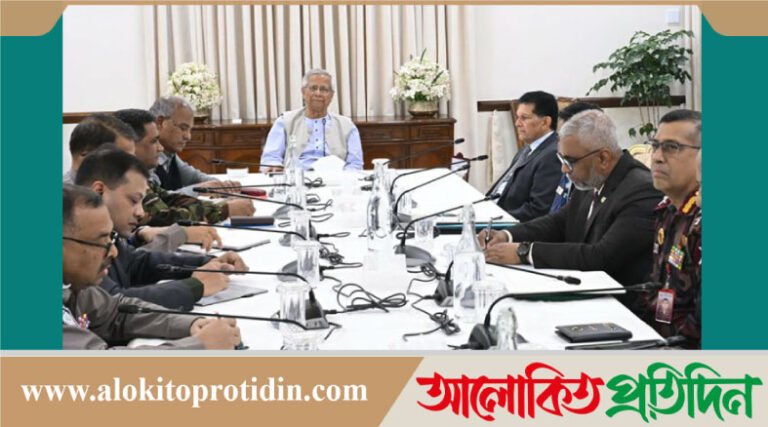 নির্বাচনের আগে যেকোনও মূল্যে আইনশৃঙ্খলা পরিস্থিতি স্বাভাবিক রাখতে হবে: প্রধান উপদেষ্টা