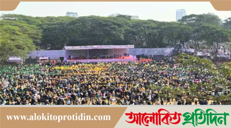 সিলেটের আলীয়া মাদ্রাসা মাঠে জনতার ঢল