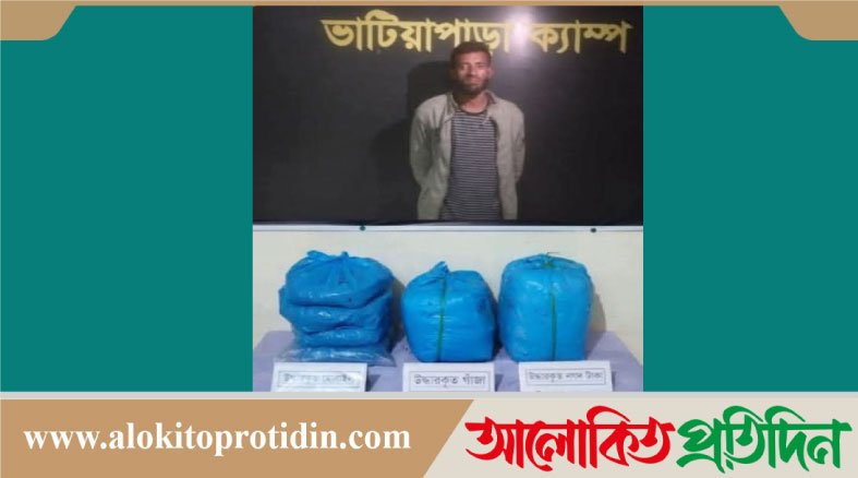 কাশিয়ানীতে র‍্যাবের অভিযানে ১৩ কেজি গাঁ*জাসহ গ্রে*ফতার ১