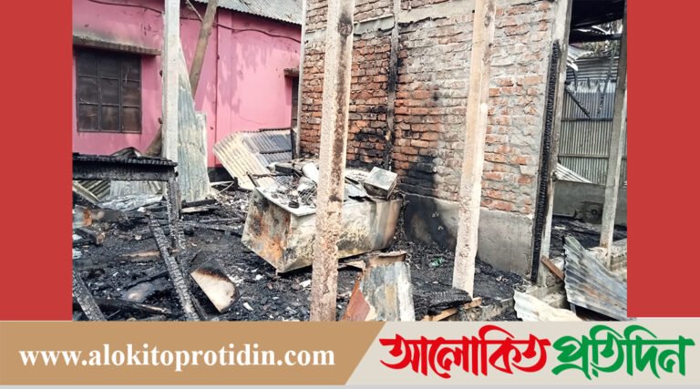 গাজীপুরে আ*গুনে মুদি দোকানসহ ৪টি টিনশেড ঘর পুড়ে ছা*ই!