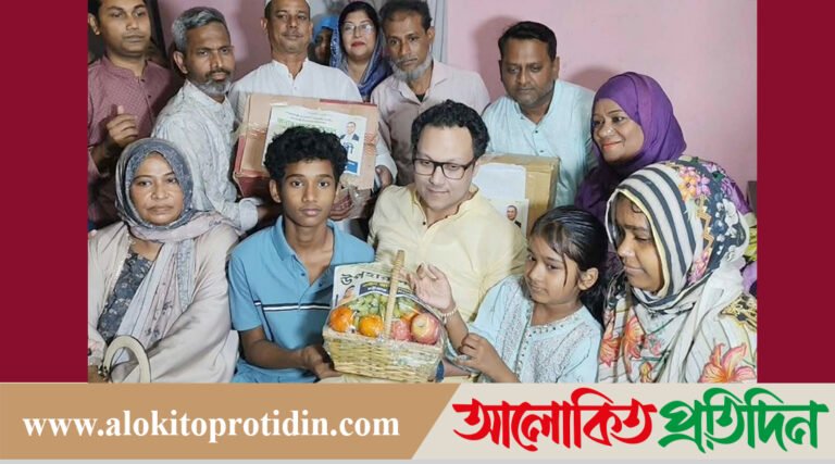 শহীদ ফারুকের পরিবারে তারেক রহমানের উপহার পৌঁছে দিলেন এমপি সাঈদ আল নোমান