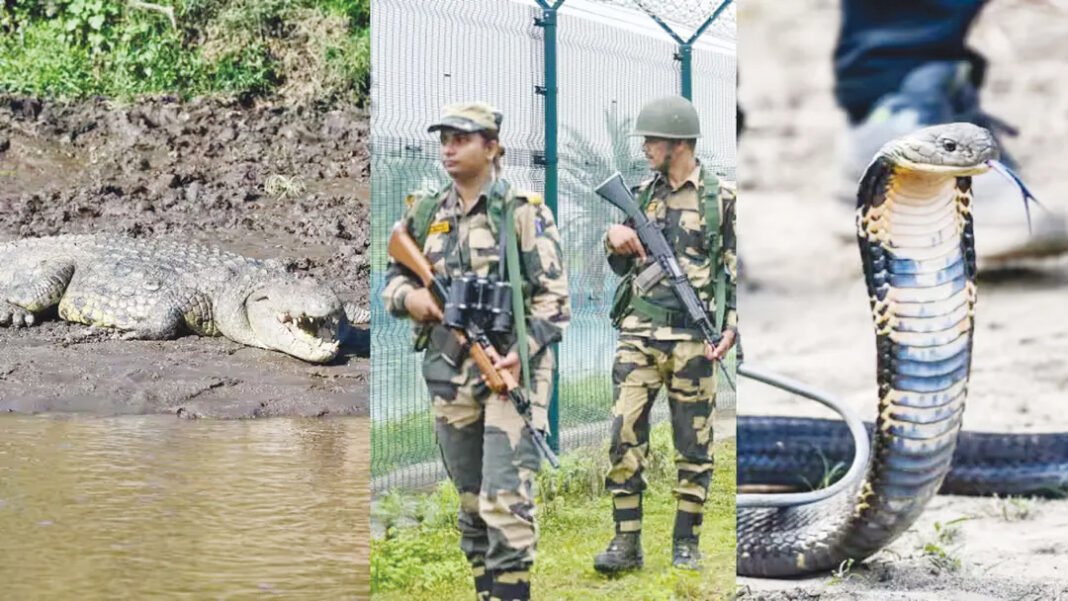 বাংলাদেশ সীমান্তে কুমির ও সাপ ছাড়ার পরিকল্পনা বিএসএফের