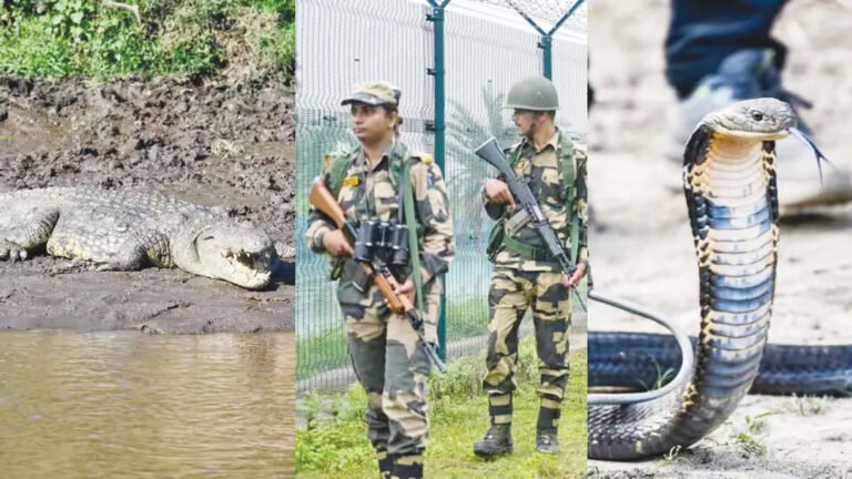 বাংলাদেশ সীমান্তে কুমির ও সাপ ছাড়ার পরিকল্পনা বিএসএফের