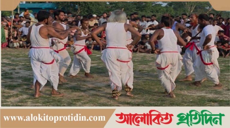 নবীনগরে নববর্ষ উপলক্ষে ঐতিহ্যবাহী লাঠিখেলা অনুষ্ঠিত