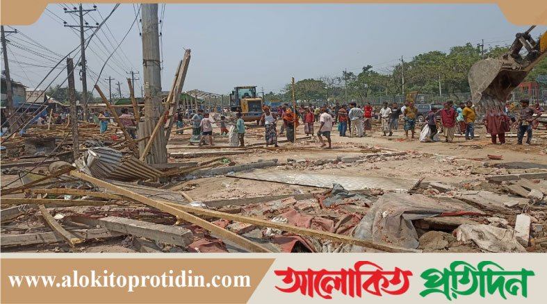 কুমিল্লার বুড়িচং নিমসার বাজারে ৪ শতাধিক অ*বৈধ স্থাপনা উ*চ্ছেদ