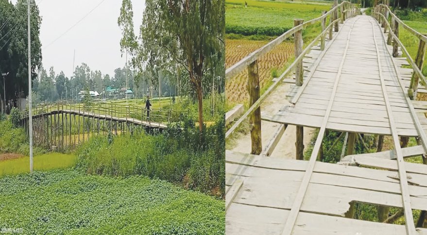 নাগরপুরে সেতুর অভাবে দুর্ভোগে ৯ গ্রামের মানুষ
