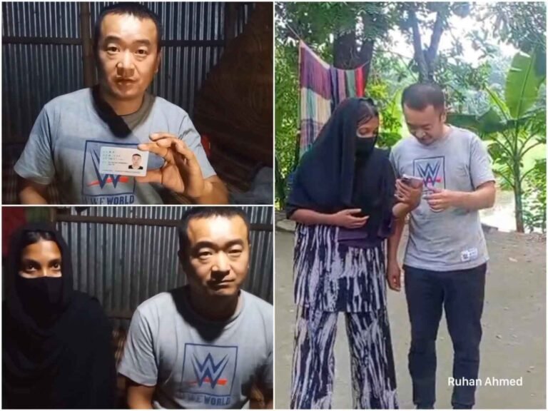 প্রেমের টানে চীন থেকে নবীনগরে চীনা যুবক