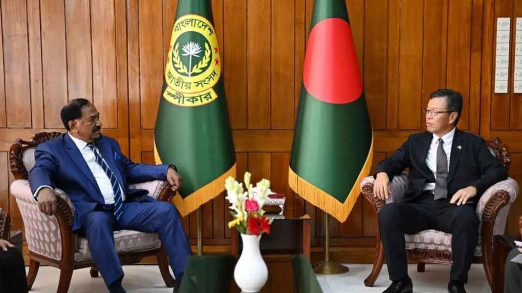 স্পিকারের সঙ্গে সৌজন্য সাক্ষাৎ করলেন জাপানের রাষ্ট্রদূত