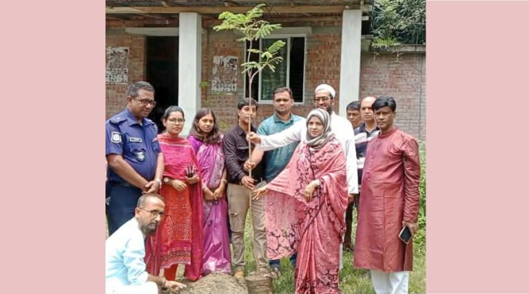 ঘিওরে পরিবেশ রক্ষায় প্রেসক্লাবের বৃক্ষরোপণ কর্মসূচি