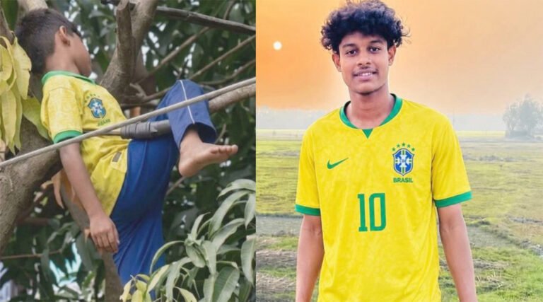 মানিকগঞ্জে ব্রাজিলের পতাকা টানাতে গিয়ে কিশোরের মৃ#ত্যু