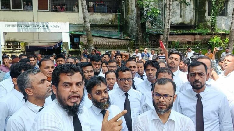 গোপালগঞ্জে নারী শিক্ষানবিশ আইনজীবীর ওপর হা*মলার অ*ভিযোগ, বিচারকের অপসারণ দাবি