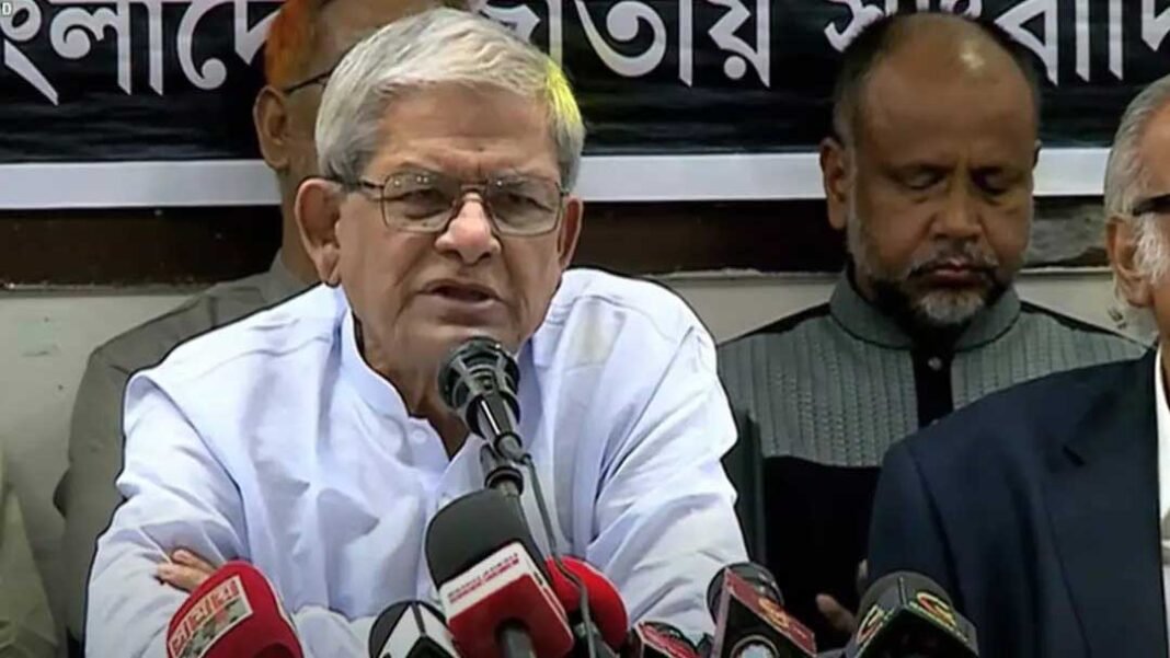 জুলাই সনদ নিয়ে জনগণকে বি*ভ্রান্ত করছে বিরোধী দল : ফখরুল