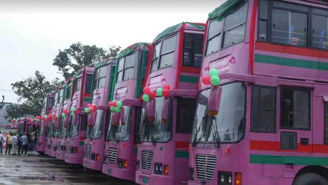 যেসব রুটে চলবে নারী যাত্রীদের‘ মহিলা বাস সার্ভিস