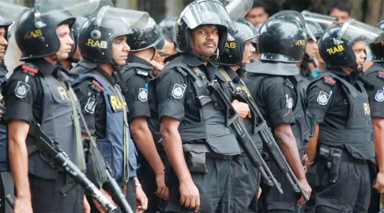 ৫ আগস্ট উপলক্ষে র‌্যবের নি#রাপত্তাব্যবস্থা জোরদার!