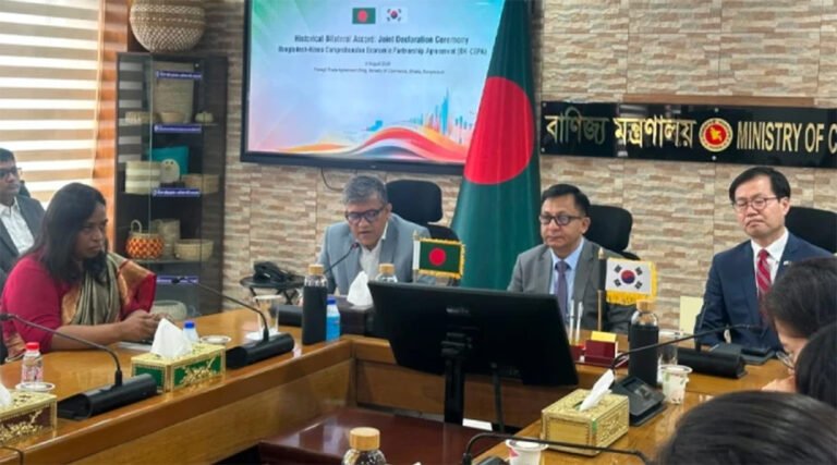 দক্ষিণ কোরিয়ার সঙ্গে বাণিজ্য চুক্তি,  ৯৭ শ*তাংশ বাংলাদেশি পণ্যে শুল্ক সুবিধা!